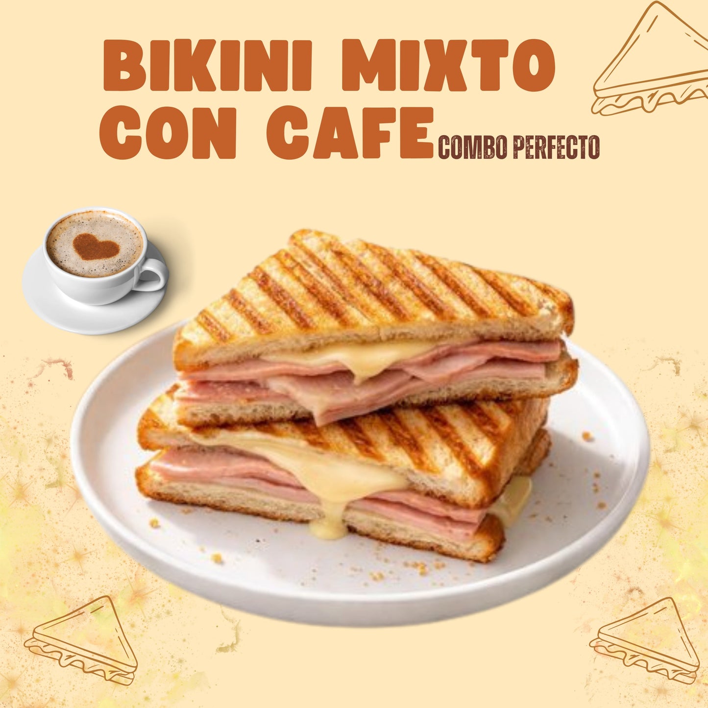 Mixed Sandwich With Coffee