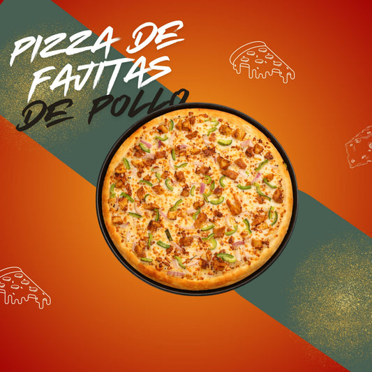 Pizza de fajitas de pollo