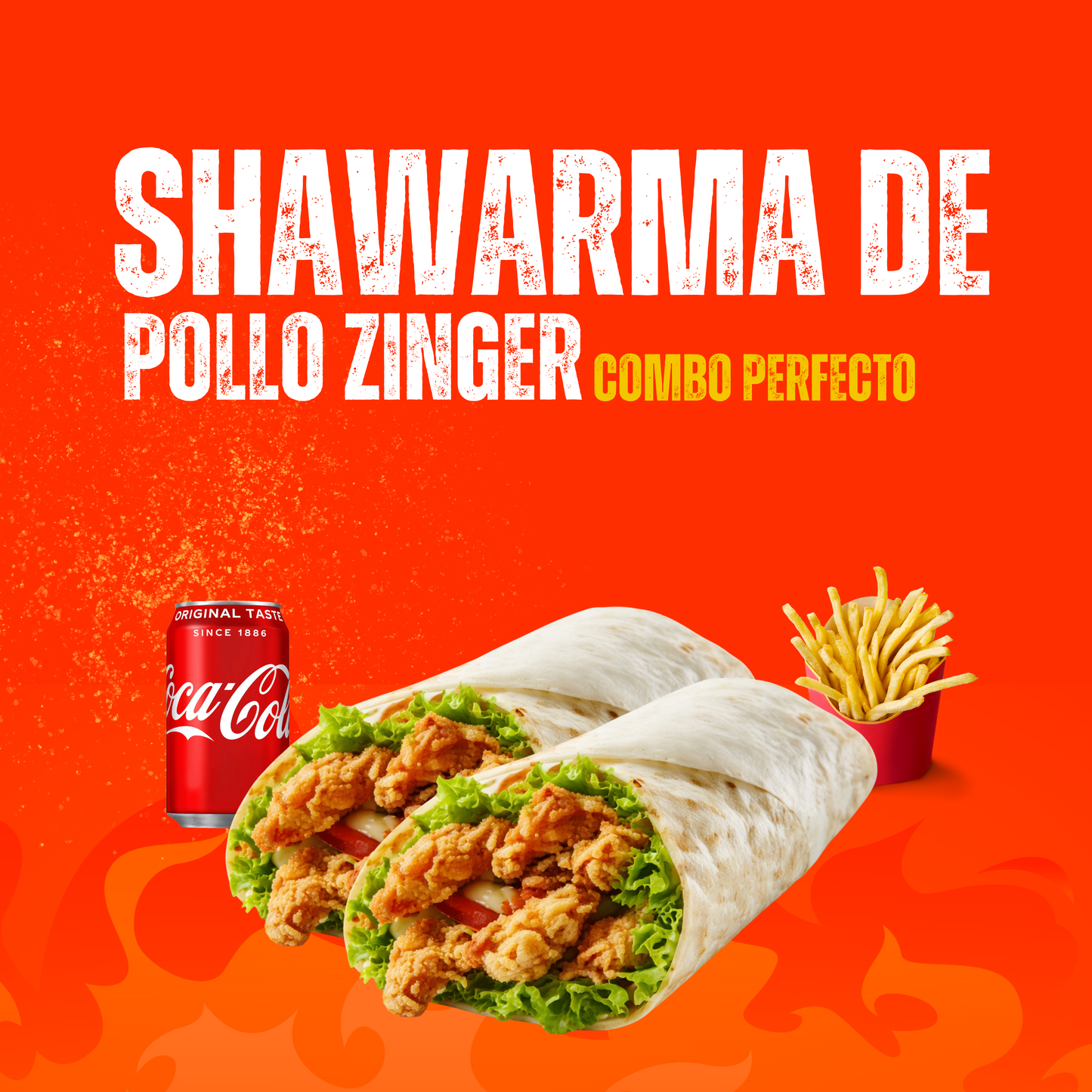 Shawarma de Pollo Zinger – Combo Perfecto