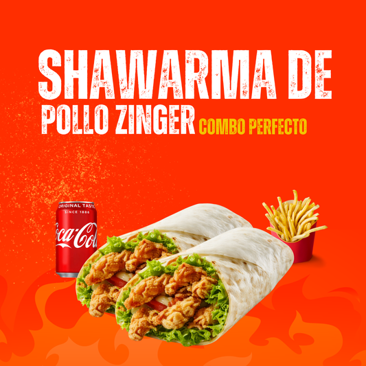 Shawarma de Pollo Zinger – Combo Perfecto